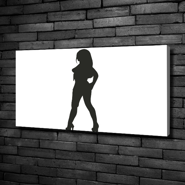Wandbild Silhouette einer Frau