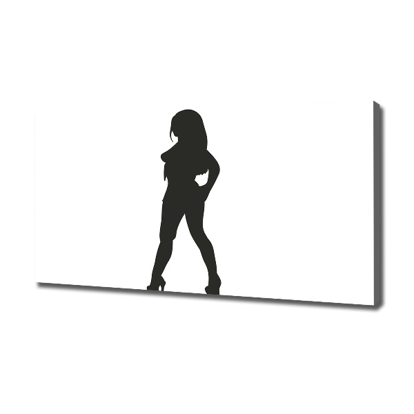Wandbild Silhouette einer Frau