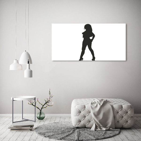 Wandbild Silhouette einer Frau