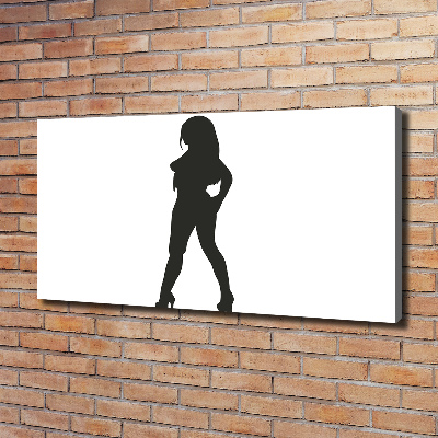 Wandbild Silhouette einer Frau