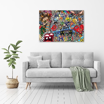 Bild auf leinwand Musikalische Collage