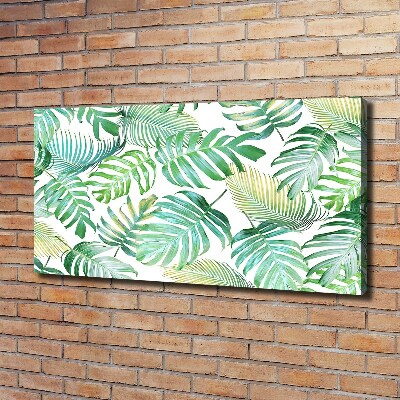 Wandbild Tropische Blätter