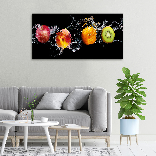 Bild auf leinwand Obst und Wasser