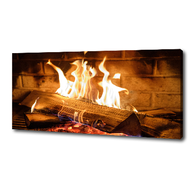 Fotobild Holz im Kamin