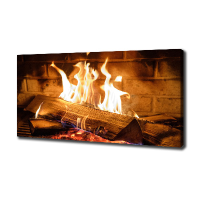 Fotobild Holz im Kamin