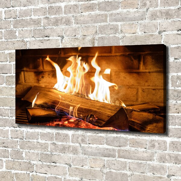Fotobild Holz im Kamin