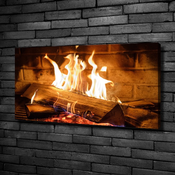 Fotobild Holz im Kamin