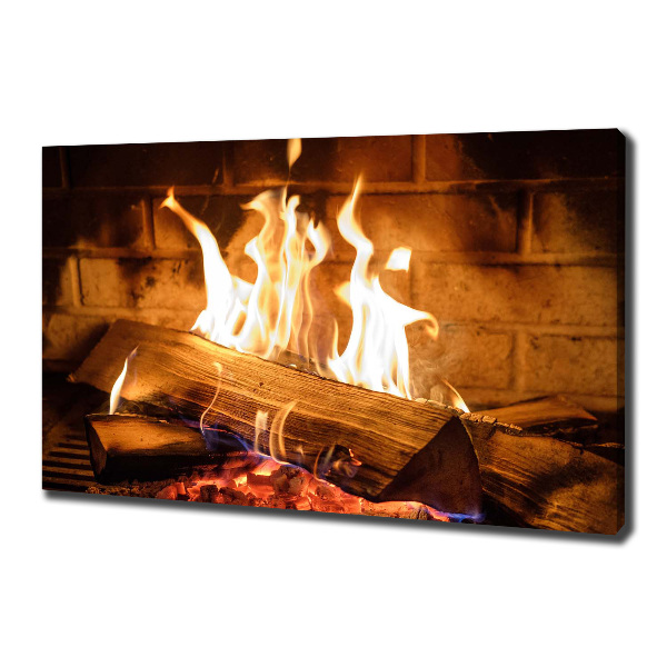 Fotobild Holz im Kamin