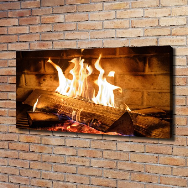 Fotobild Holz im Kamin