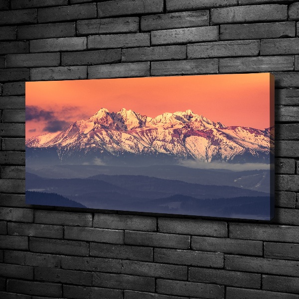 Bild auf leinwand Sonnenaufgang in den Tatra-Bergen
