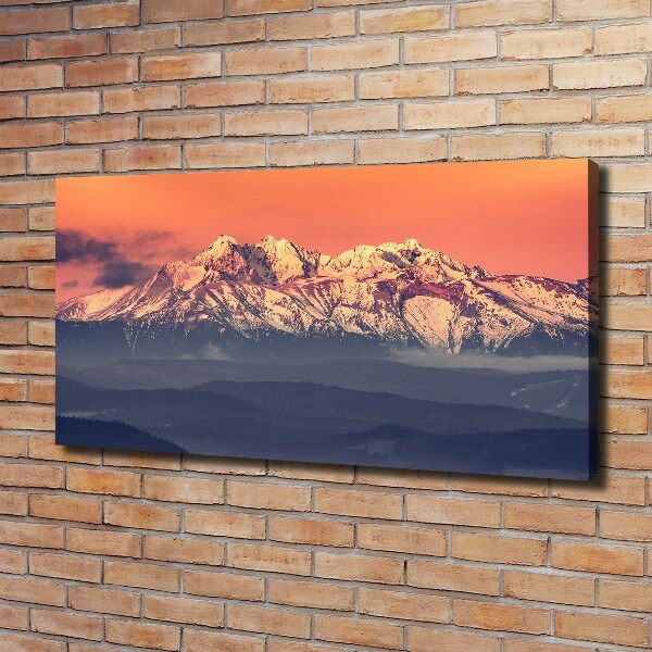 Bild auf leinwand Sonnenaufgang in den Tatra-Bergen