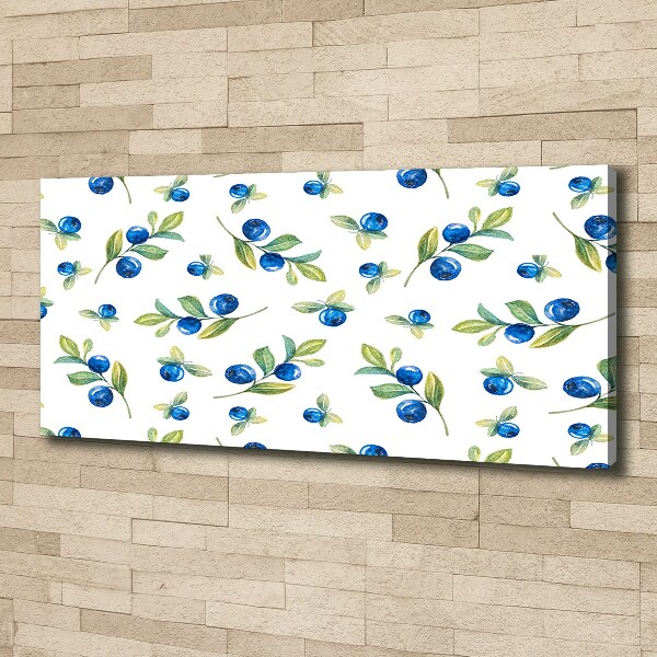 Wandbild Blaubeeren