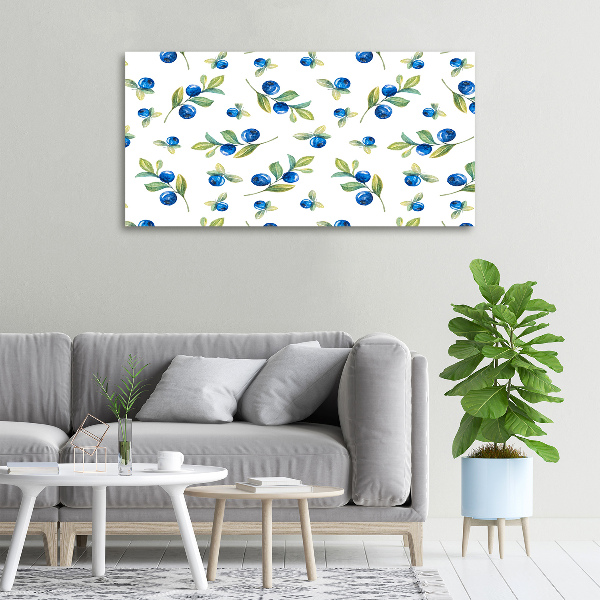 Wandbild Blaubeeren