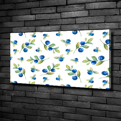 Wandbild Blaubeeren