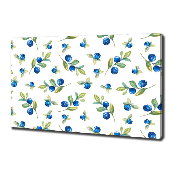Wandbild Blaubeeren