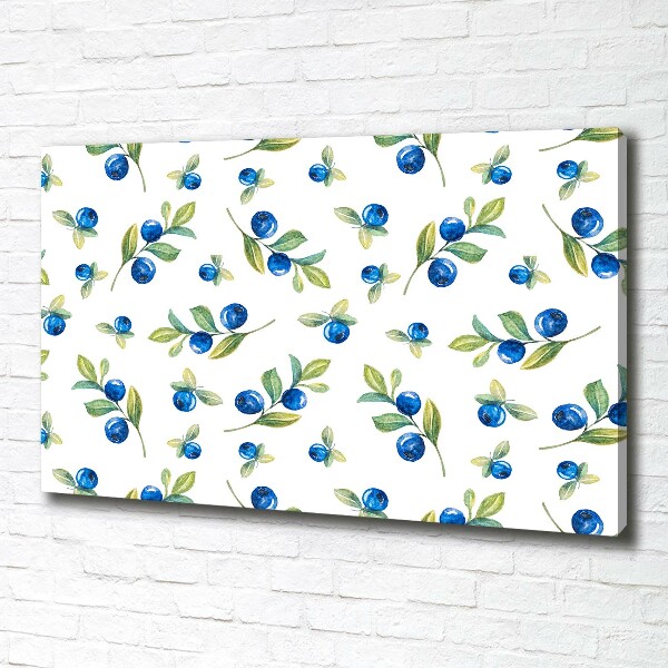 Wandbild Blaubeeren