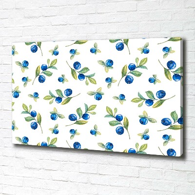Wandbild Blaubeeren