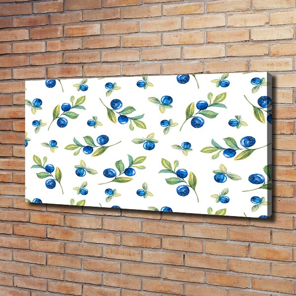Wandbild Blaubeeren