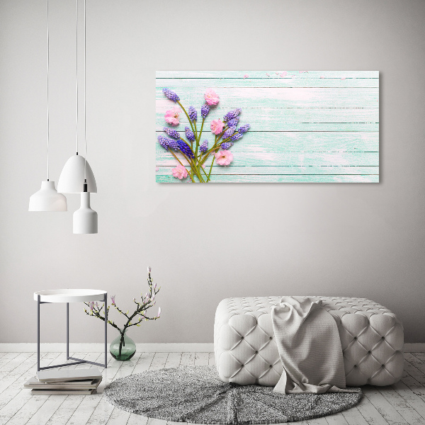 Wandbild Lavendel auf Holz