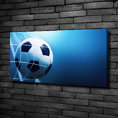 Wandbild Der Ball ist im Tor