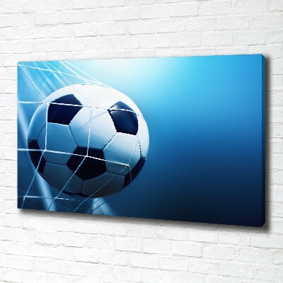 Wandbild Der Ball ist im Tor