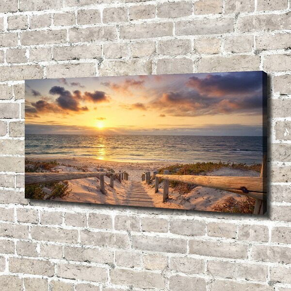Bild auf leinwand Weg zum Strand