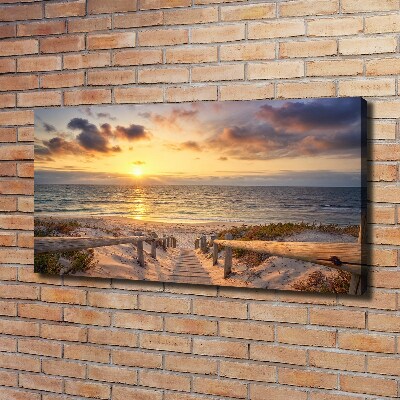 Bild auf leinwand Weg zum Strand