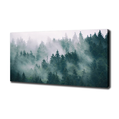 Wandbild Nebel über dem Wald