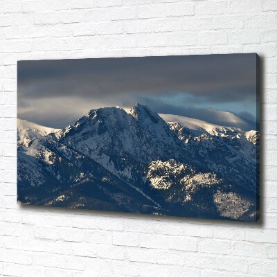 Wandbild Giewont im Winter