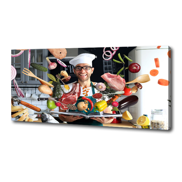 Wandbild Chef-Rezepte