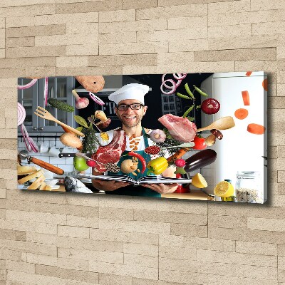 Wandbild Chef-Rezepte