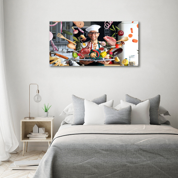 Wandbild Chef-Rezepte