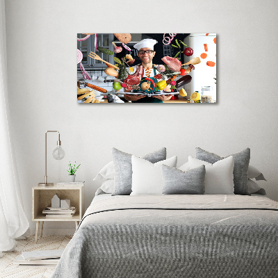 Wandbild Chef-Rezepte