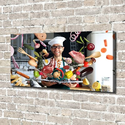 Wandbild Chef-Rezepte