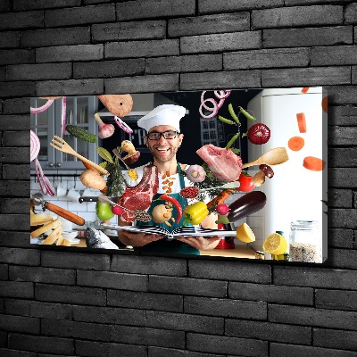 Wandbild Chef-Rezepte