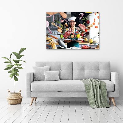 Wandbild Chef-Rezepte