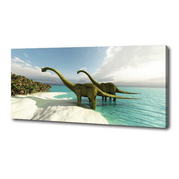 Fotobild Dinosaurier am Strand
