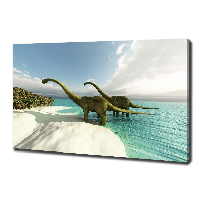 Fotobild Dinosaurier am Strand