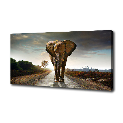 Wandbild Laufender Elefant