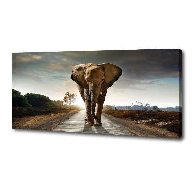 Wandbild Laufender Elefant