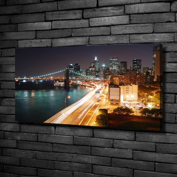 Bild auf leinwand New York bei Nacht
