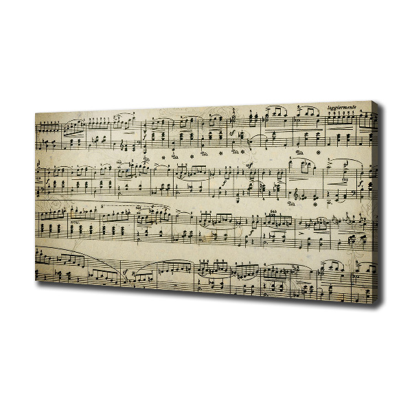 Fotobild Noten auf einem Stab