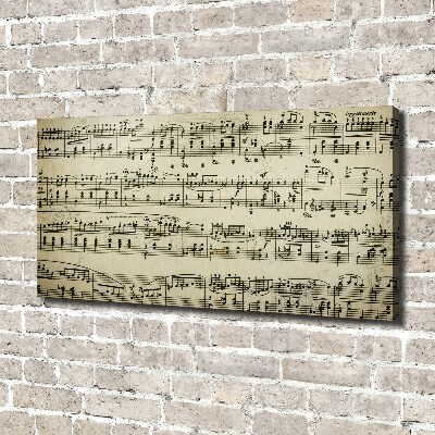 Fotobild Noten auf einem Stab