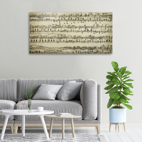 Fotobild Noten auf einem Stab