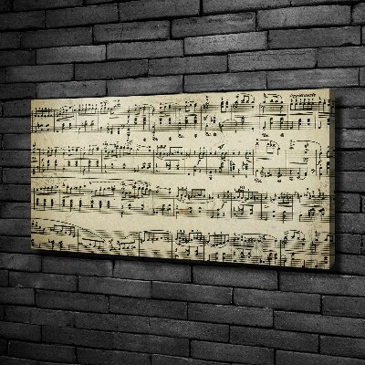 Fotobild Noten auf einem Stab