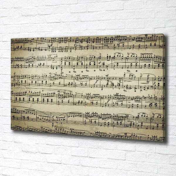 Fotobild Noten auf einem Stab