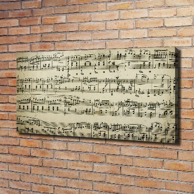 Fotobild Noten auf einem Stab