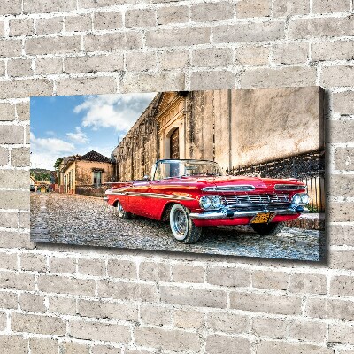 Wandbild Roter Chevrolet