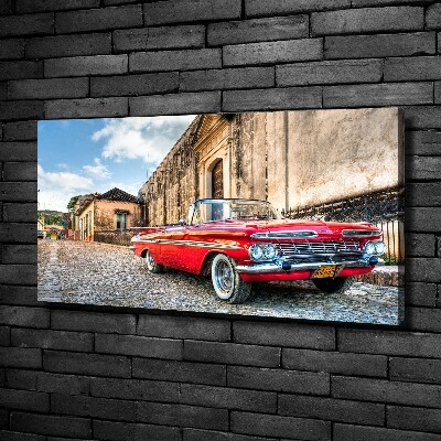 Wandbild Roter Chevrolet