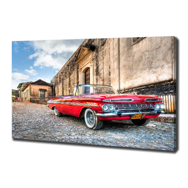 Wandbild Roter Chevrolet